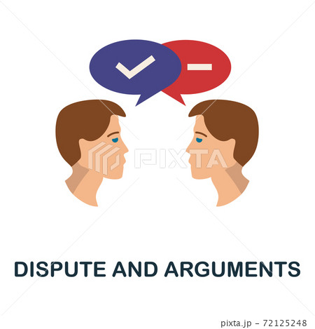 Dispute And Arguments icon. Simple element from personality collection. Creative Dispute And Arguments icon for web design, templates, infographics and more 72125248