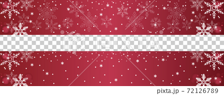 冬 雪 バナー ワインレッド 赤 背景 壁紙 イラスト素材のイラスト素材