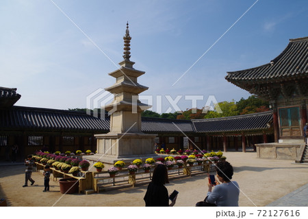 韓国　慶州　世界遺産　仏国寺 72127616