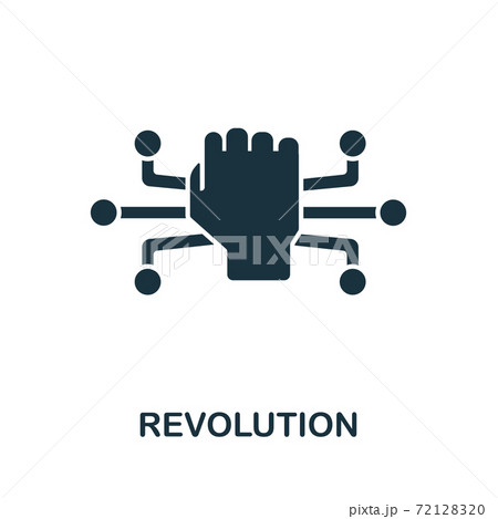 Revolution icon from digitalization collection. Simple line Revolution icon for templates, web design Revolution icon from digitalization collection. Simple line Revolution icon for templates, web design 72128320