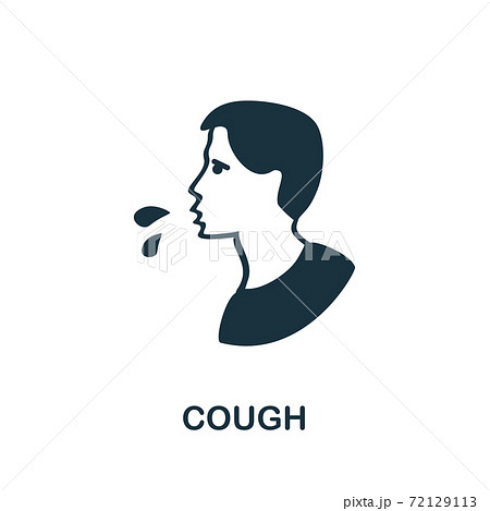 Cough icon. Simple illustration from coronavirus collection. Creative Cough icon for web design, templates, infographics and more 72129113