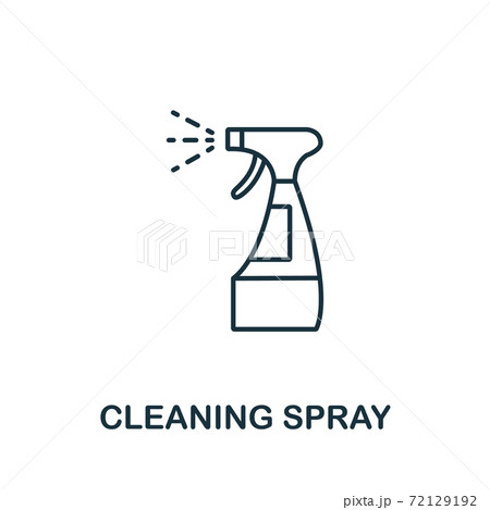Cleaning spray icon from cleaning collection. Simple line element Cleaning spray symbol for templates, web design and infographics 72129192
