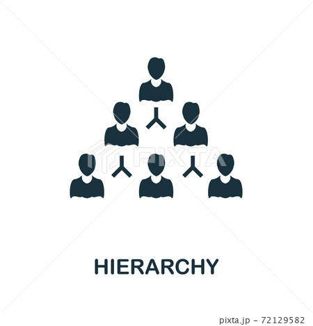Hierarchy icon. Simple element from business intelligence collection. Creative Hierarchy icon for web design, templates, infographics and more 72129582