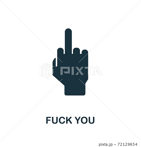 Fuck You Icon From Banned Internet Collection のイラスト素材