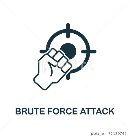 Brute Force Attack icon from banned internet collection. Simple line Brute Force Attack icon for templates, web design and infographics Brute Force Attack icon from banned internet collection. Simple line Brute Force Attack icon for templates, web design and infographics 72129742