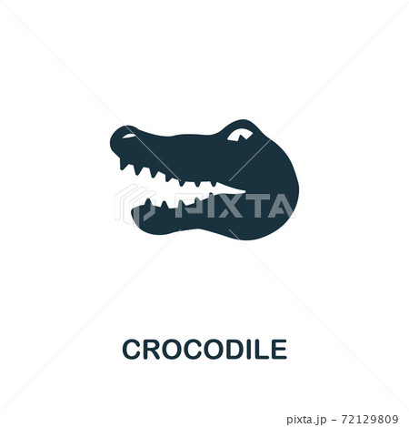 Crocodile icon from australia collection. Simple line Crocodile icon for templates, web design and infographics 72129809