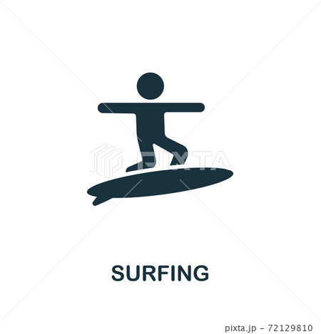 Surfing icon from australia collection. Simple line Surfing icon for templates, web design and infographics Surfing icon from australia collection. Simple line Surfing icon for templates, web design and infographics 72129810