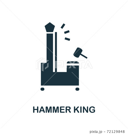 Hammer King icon. Simple element from amusement park collection. Creative Hammer King icon for web design, templates, infographics and more Hammer King icon. Simple element from amusement park collection. Creative Hammer King icon for web design, templates, infographics and more 72129848