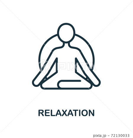 Relaxation icon from alternative medicine collection. Simple line Relaxation icon for templates, web design and infographics Relaxation icon from alternative medicine collection. Simple line Relaxation icon for templates, web design and infographics 72130033