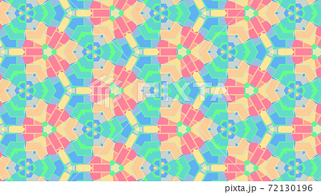 カラフルな花模様の万華鏡 [別Verあり] 72130196