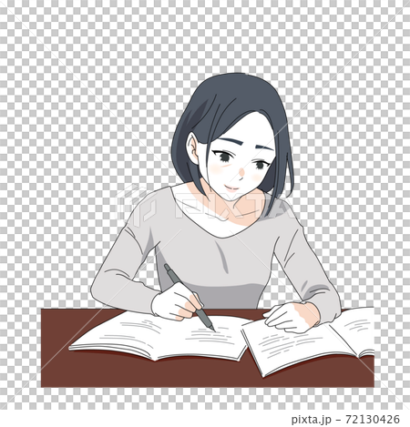 一個女人在學習 72130426