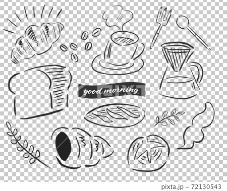 麵包和咖啡早餐套餐 72130543