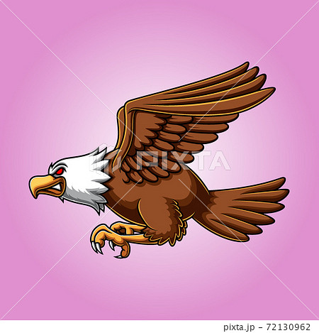 Eagle mascot spread the wings	 72130962