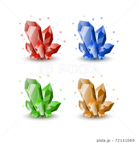 Jewels for gui. Gemstone icons. Gems for fantasy games interface. Set of cartoon crystals Jewels for gui. Gemstone icons. Gems for fantasy games interface. Set of cartoon crystals 72131069