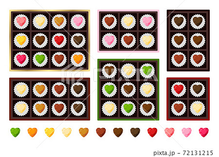 バレンタイン チョコレート パッケージのイラスト素材 バレンタイン チョコレート パッケージのイラスト素材
