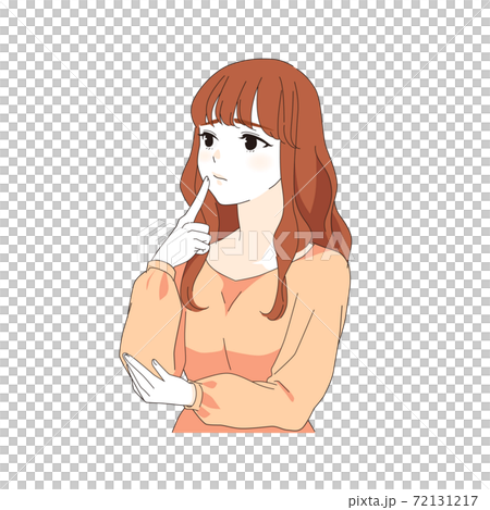 Suspecting woman 72131217