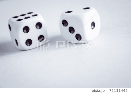 A pair of cubes close-up for table games and not only. Dice. A pair of cubes close-up for table games and not only. Dice. 72131442