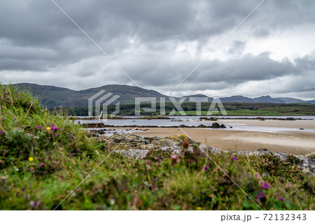 Carn beach at the Sheskinmore Nature Reserve between Ardara and Portnoo in Donegal - Ireland Carn beach at the Sheskinmore Nature Reserve between Ardara and Portnoo in Donegal - Ireland 72132343