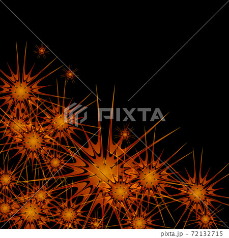 Abstract golden lines flash on black background. Vector eps10 illustration 72132715