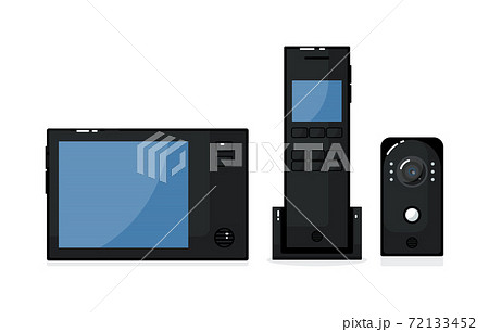 Video intercom with outdoor panel, phone and monitor Video intercom with outdoor panel, phone and monitor 72133452