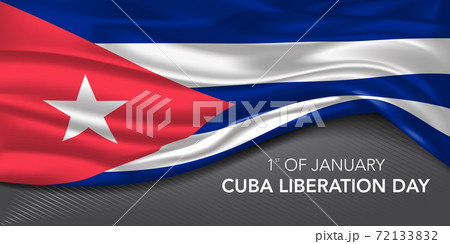 Cuba happy liberation day greeting card, banner with template text vector illustration 72133832