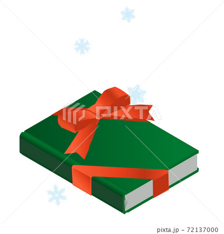 クリスマスギフトに本を贈る、ベクターイラスト 72137000