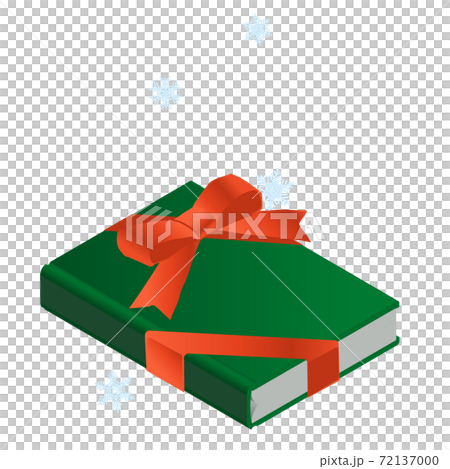 クリスマスギフトに本を贈る、ベクターイラスト 72137000