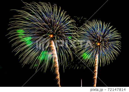 Abstract colorful firework display for celebration anniversary Abstract colorful firework display for celebration anniversary 72147814