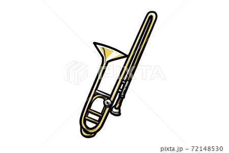 トロンボーンのイラストのイラスト素材