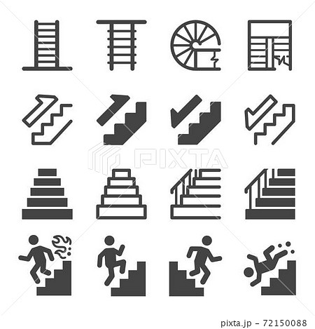 stairs icon set 72150088