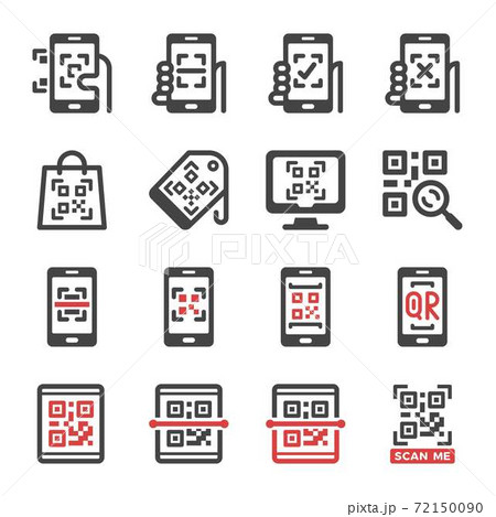 qr scan icon set qr scan icon set 72150090