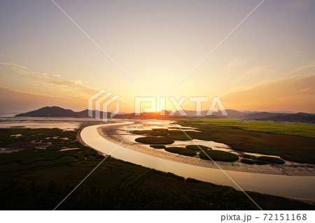 夕焼け 夕暮れ 風景 72151168