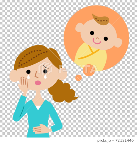 一個想要一個孩子但是不育和流淚的女人 72151440