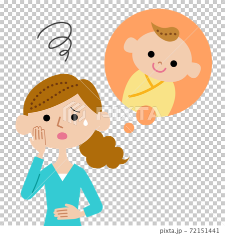 A woman who wants a baby but suffers from infertility A woman who wants a baby but suffers from infertility 72151441