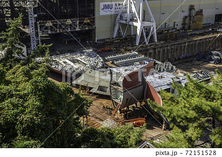 ジャパンマリンユナイテッド 呉事業所 造船ドック 広島県呉市 ジャパンマリンユナイテッド 呉事業所 造船ドック 広島県呉市 72151528
