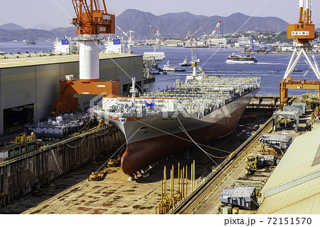 ジャパンマリンユナイテッド　呉事業所　造船ドック　広島県呉市 72151570