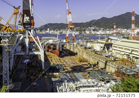 ジャパンマリンユナイテッド　呉事業所　造船ドック　広島県呉市 72151575