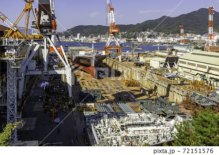ジャパンマリンユナイテッド　呉事業所　造船ドック　広島県呉市 72151576