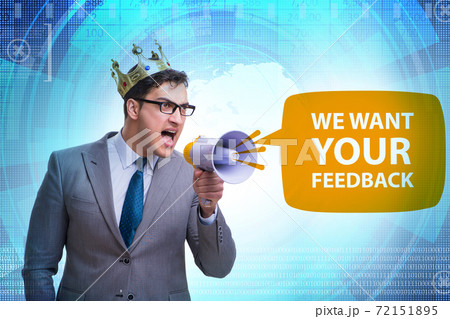 Concept of receiving feedback from customers Concept of receiving feedback from customers 72151895