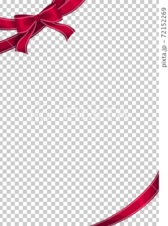 Red ribbon frame 72152269