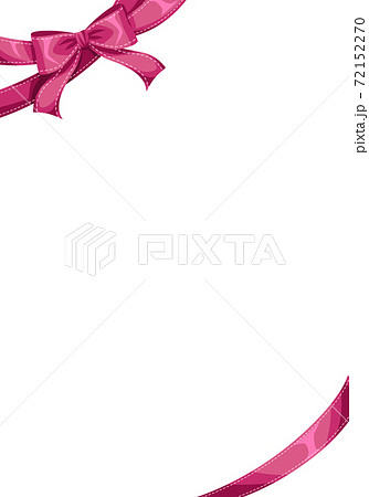 濃いピンクのリボンのフレーム 濃いピンクのリボンのフレーム 72152270