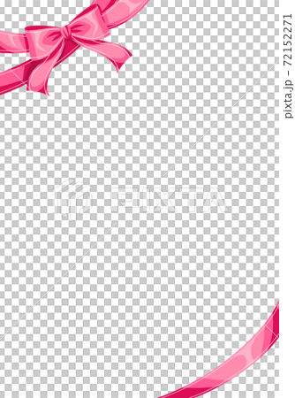 Pink ribbon frame 72152271