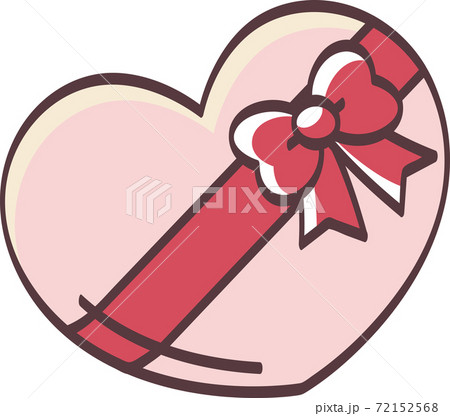 ハートチョコのイラスト素材