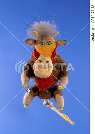 Goby is a soft toy made of felted wool, a symbol of 2021 72153142