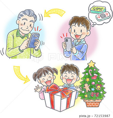 孫へスマホでクリスマスプレゼント注文 72153987