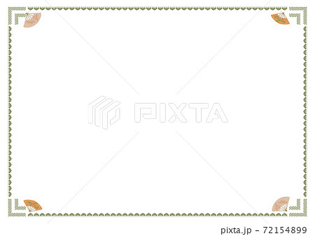 お祝い 新春和風フレーム 比率のイラスト素材