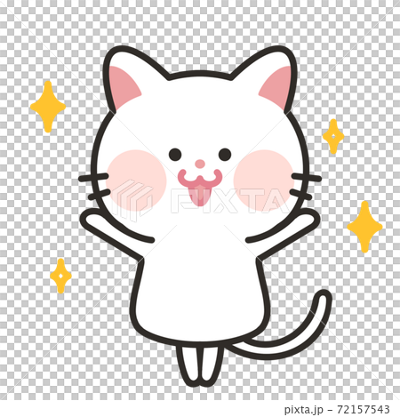 ばんざい　猫　キラキラ　やり遂げた猫 72157543