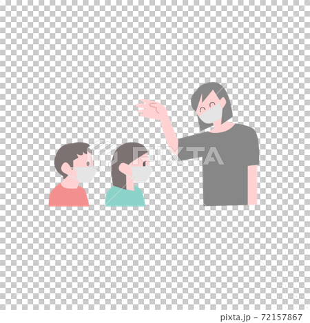 戴著面具教的插圖素材 戴著面具教的插圖素材 72157867