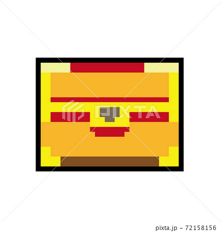 ドット絵 宝箱のイラスト素材
