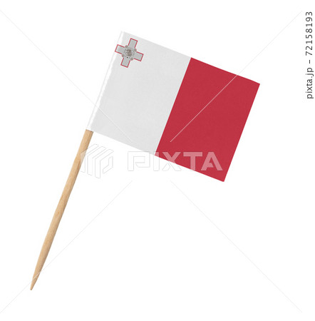 Small paper flag of Malta on wooden stick Small paper flag of Malta on wooden stick 72158193